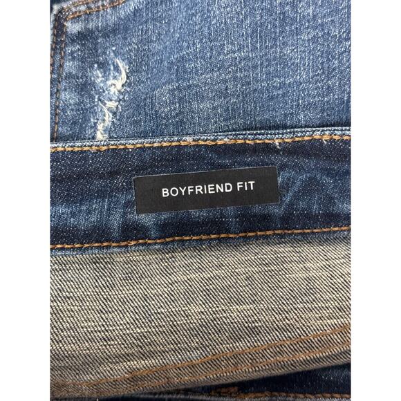 Judy Blue Jeans 13 / 31 Womens Boyfriend Fit High Rise Distressed Denim - Picture 7 of 8